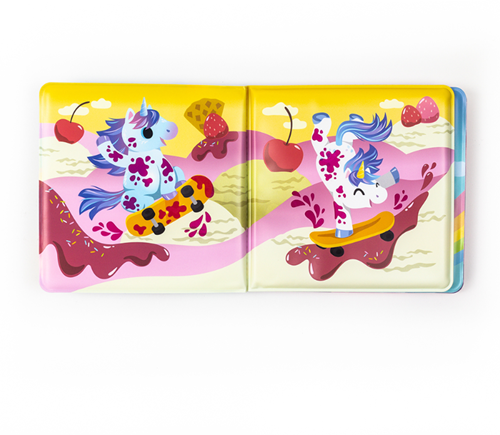 Tiger Tribe bath book unicorns - magical bath toy for kids-3
