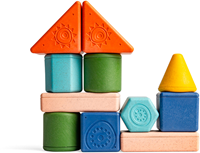 Tiger Tribe building blocks bio starter set - eco-friendly toy blocks-2