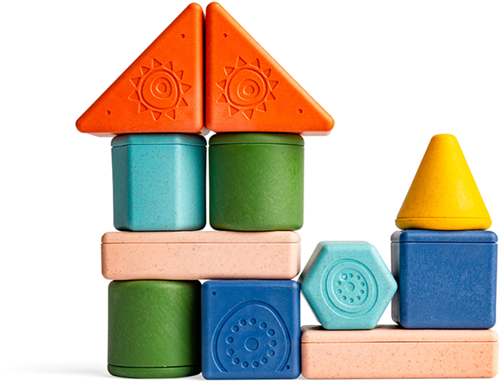 Tiger Tribe building blocks bio starter set - eco-friendly toy blocks-2