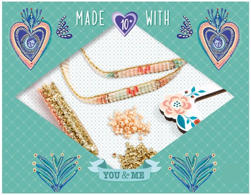 Djeco L'ART DU FIL - PERLES & BIJOUX Miyuki et Coeurs - FSC MIX