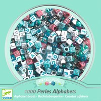 Djeco L'ART DU FIL - PERLES & BIJOUX Perles alphabet, Argent