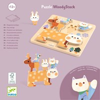 Djeco PUZZLES BOIS - PUZZLES RELIEF WoodyStack - FSC 100%