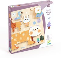 Djeco PUZZLES BOIS - PUZZLES RELIEF WoodyStack - FSC 100%