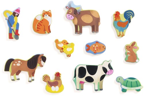 Djeco PUZZLES BOIS - PUZZLOS Puzzlo Campo - FSC 100%