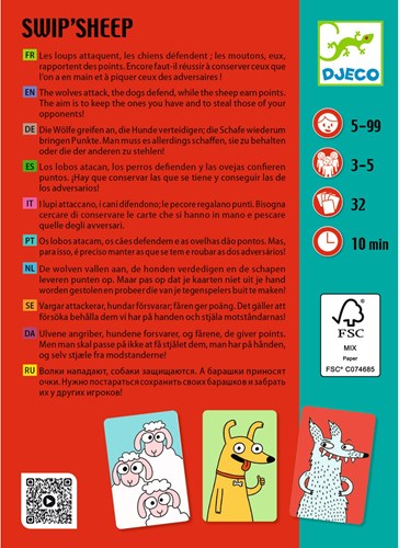 Djeco JEUX - JEUX DE CARTES Swip'Sheep - FSC MIX