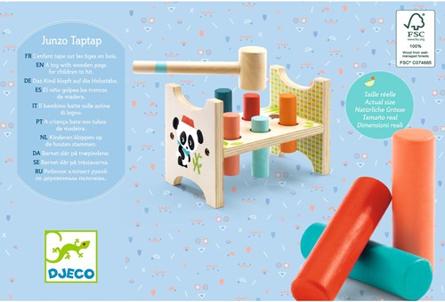 Djeco PREMIER ÂGE - BABY COULEURS Junzo taptap - FSC 100%