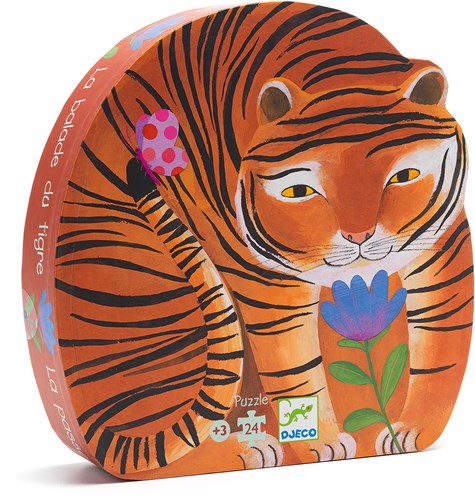 Djeco PUZZLES - PUZZLES SILHOUETTES La balade du tigre - 24 pcs - FSC MIX