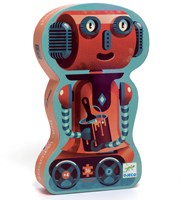 Djeco PUZZLES - PUZZLES SILHOUETTES Bob le robot - 36 pcs - FSC MIX