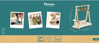 Djeco POMEA COLLECTION - ACCESSOIRES POMEA Grand portant vêtements, 3 cintres - FSC 100%