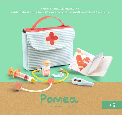 Djeco POMEA COLLECTION - ACCESSOIRES POMEA Visite chez le médecin - FSC 100%