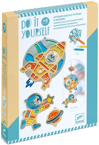 Djeco DO IT YOURSELF - A COLORIER, PEINDRE, TEINDRE Lumière cosmique