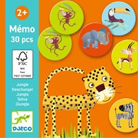 Djeco JEUX  EDUCATIFS - MÉMOS, LOTOS, DOMINOS Mémo jungle - FSC MIX