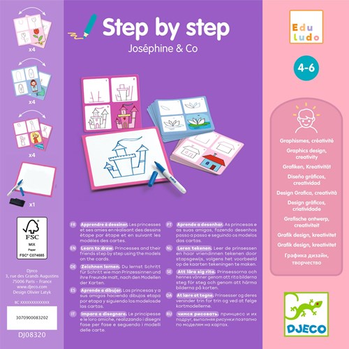 Djeco JEUX  EDUCATIFS - EDULUDO Step by step Joséphine and Co - FSC MIX
