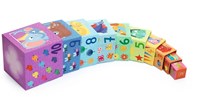 Djeco PREMIER ÂGE - BABY COULEURS 10 cubes Arc en ciel - FSC MIX
