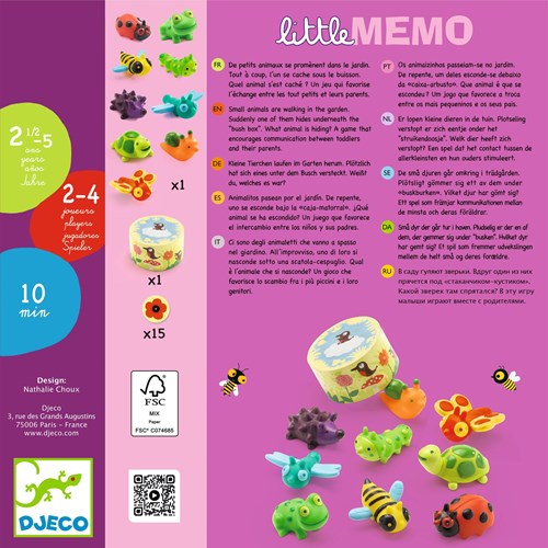 Djeco JEUX - JEUX DES TOUT-PETITS Little mémo - FSC MIX