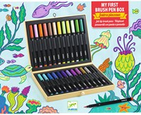 Djeco LES COULEURS DES GRANDS - COFFRETS COULEURS Mes 1ers feutres pinceaux
