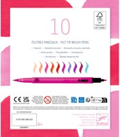 Djeco LES COULEURS DES GRANDS - FEUTRES ET MARQUEURS 10 feutres pinceaux - Sweet