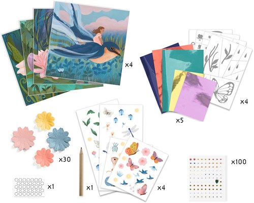 Djeco LES PLUS GRANDS - CONTES A DECORER Poucelina - FSC MIX (PACKAGING)