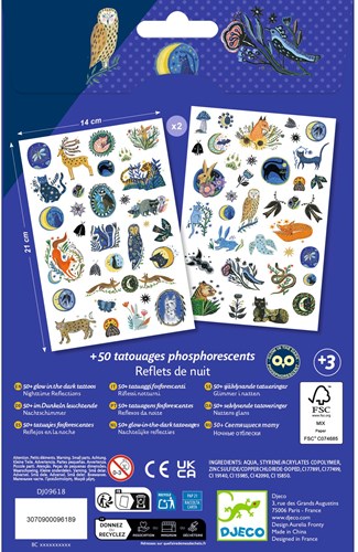 Djeco BODY ART - TATOUAGE Reflets de nuit - FSC MIX