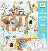 Djeco LES PETITS CADEAUX DES GRANDS - COLORIAGES SURPRISES Le voyage de Malo - FSC MIX
