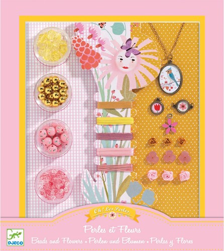 Djeco L'ART DU FIL - PERLES & BIJOUX Perles et fleurs