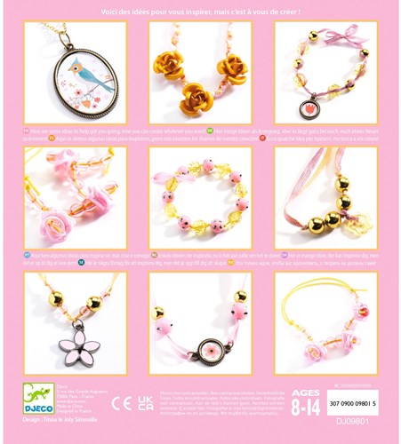 Djeco L'ART DU FIL - PERLES & BIJOUX Perles et fleurs