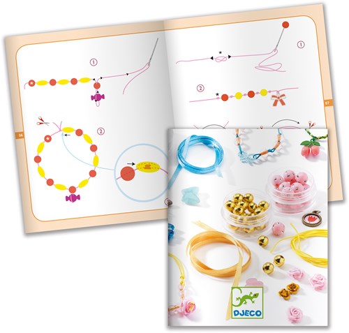 Djeco L'ART DU FIL - PERLES & BIJOUX Perles et fleurs