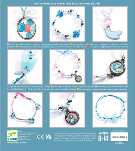 Djeco L'ART DU FIL - PERLES & BIJOUX Perles et oiseaux