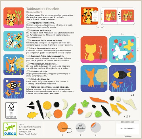 Djeco LES PETITS - COLLAGES Douce nature - FSC MIX