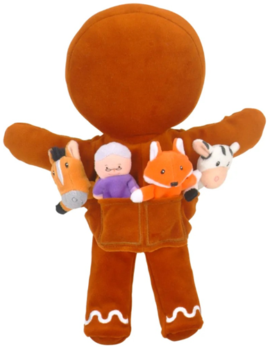 Fiesta Crafts Gingerbread Man Set Hand Puppet-2