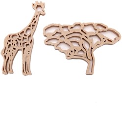 Grennn cookie cutters tree and giraffe Africa - eco-friendly toy