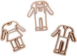 Grennn clothing cutters Montessori toy kids beige