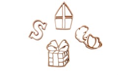 Grennn toy cutters Saint Nicholas in linen bag sustainable