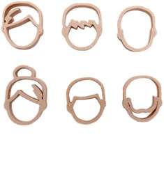 Grennn cutters adults short and long hair brown toy