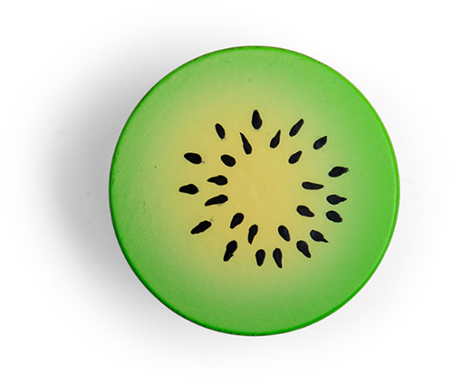 BigJigs wooden toy kiwi - fruit for play kitchen-3