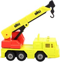 Siku hydraulic crane truck - toy construction vehicle yellow red-2