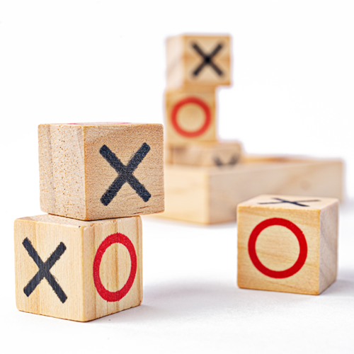 BigJigs wooden tic tac toe travel game mini-3