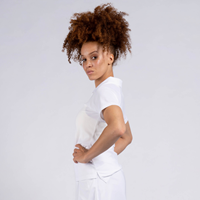 Gilbert Netball Shirt Blaze Women - Size 16 - white sportswear-2