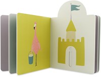 Trixie slide book interactive cardboard beach animals baby book-2