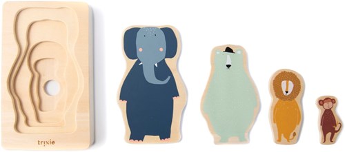 Trixie wooden animal puzzle - educational toy FSC wood 4 layers-2