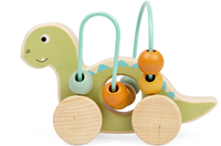 Bigjigs Toys Push Along Diplodocus Bead Frame-2