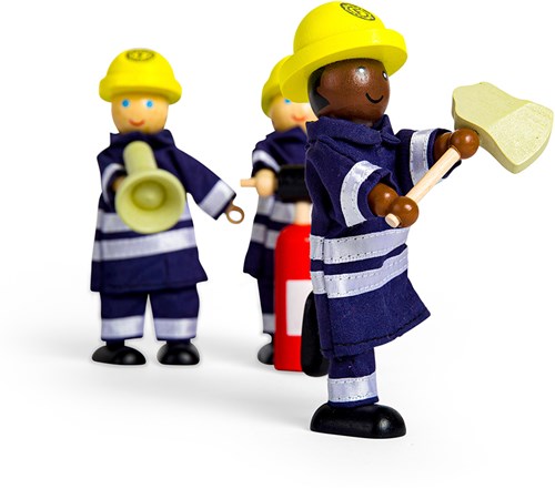 Tidlo wooden firefighter set with accessories for imaginative play-2