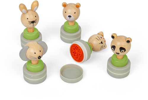 Bigjigs Toys Wooden Ink Stampers (20)-2