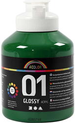 Creativ Company acrylic paint dark green 500 ml - glossy paint
