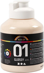 Creativ Company acrylic paint glossy light beige 500 ml for kids