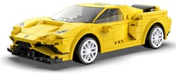 CaDA race car building set 1:20 yellow 289 pieces - Smart Chassis toy