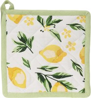 Home & Styling pot holder cotton yellow 20x20cm kitchen textile
