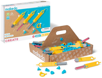 Makedo construction set cardboard creative building toy 260 pieces
