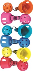Spordas Catch-a-Ball set 6 colors hand-eye coordination toy