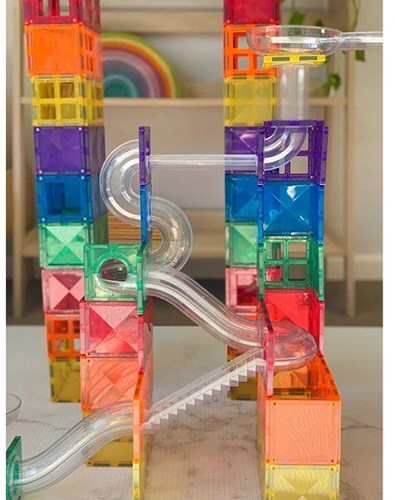 Connetix Magnetic Tiles Marble Track 92 Pieces-3